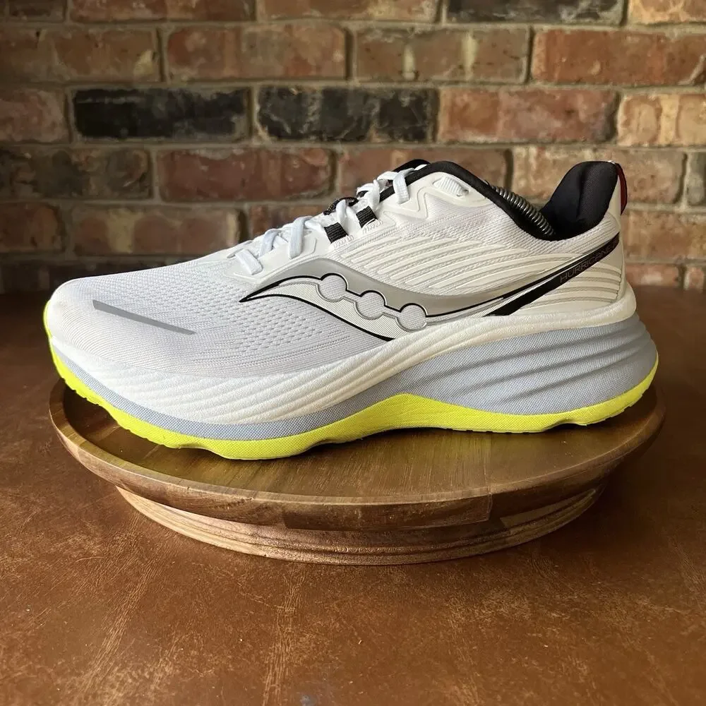 Saucony Hurricane 24 Max Cushion White Gray Men’s 11 W Running Shoes Sneakers